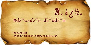 Móczár Ádám névjegykártya